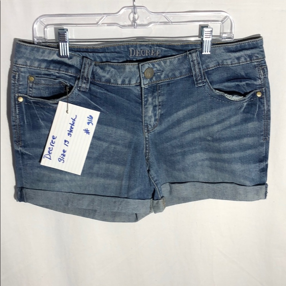 Decree 13 stretch denim shorts